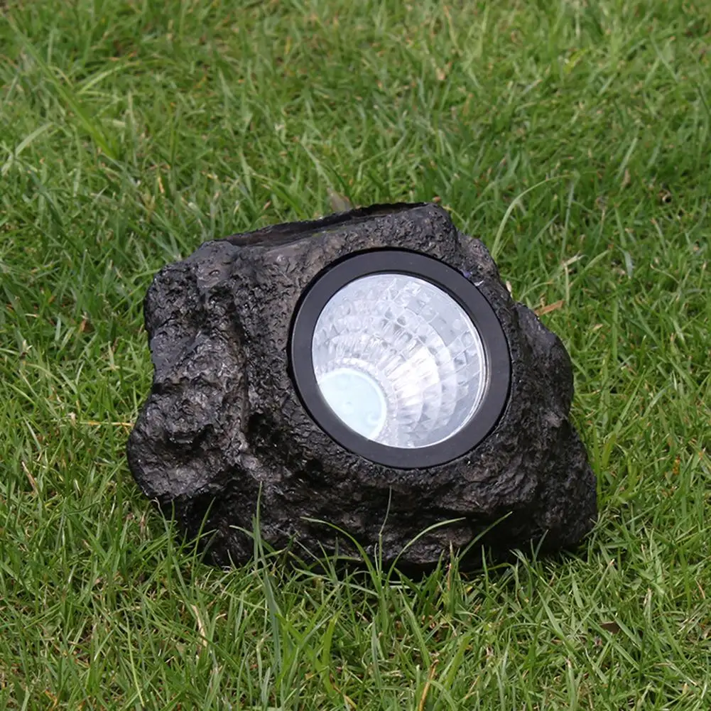 

4LED Solar Simulation Stone Lamp Outdoor Waterproof Garden Landscape Light
