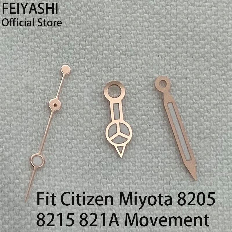 FEIYASHI watch hand green luminous hands accessory parts fit nh35 nh36 Citizen Miyota 8205 8215 821A movement Daytona submariner