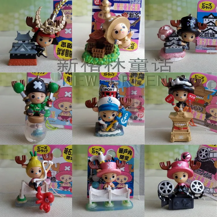 

BANDAI One Piece Action Figure Genuine Anime Ornaments Limited Cute Chopper Pendant Gacha Mobile Phone Strap Model