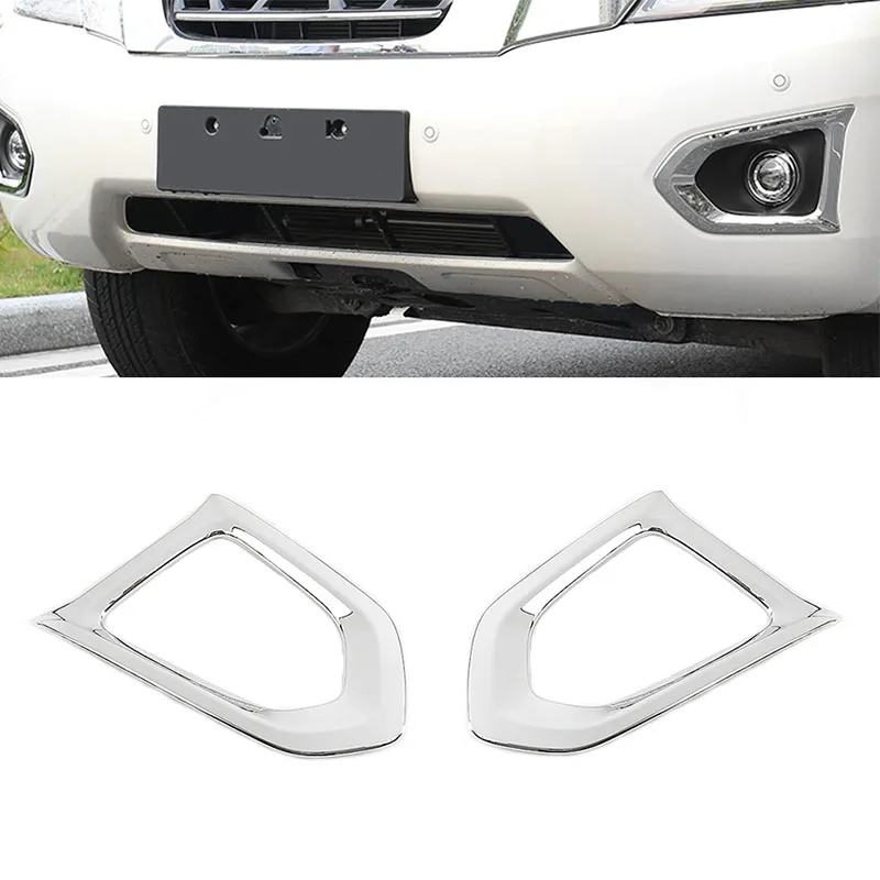 Car Front Rear Fog Light Protector Cover Trim Sticker Frame Chrome Decor for Nissan Patrol Y62 2010-2019 | Автомобили и мотоциклы