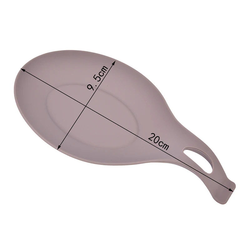 

1PCS Silicone Spoons Spatula Pads Spoon Mats Insulation Mats Saucers Rice Spoon Racks Food Grade High Temperature Kitchen Tool