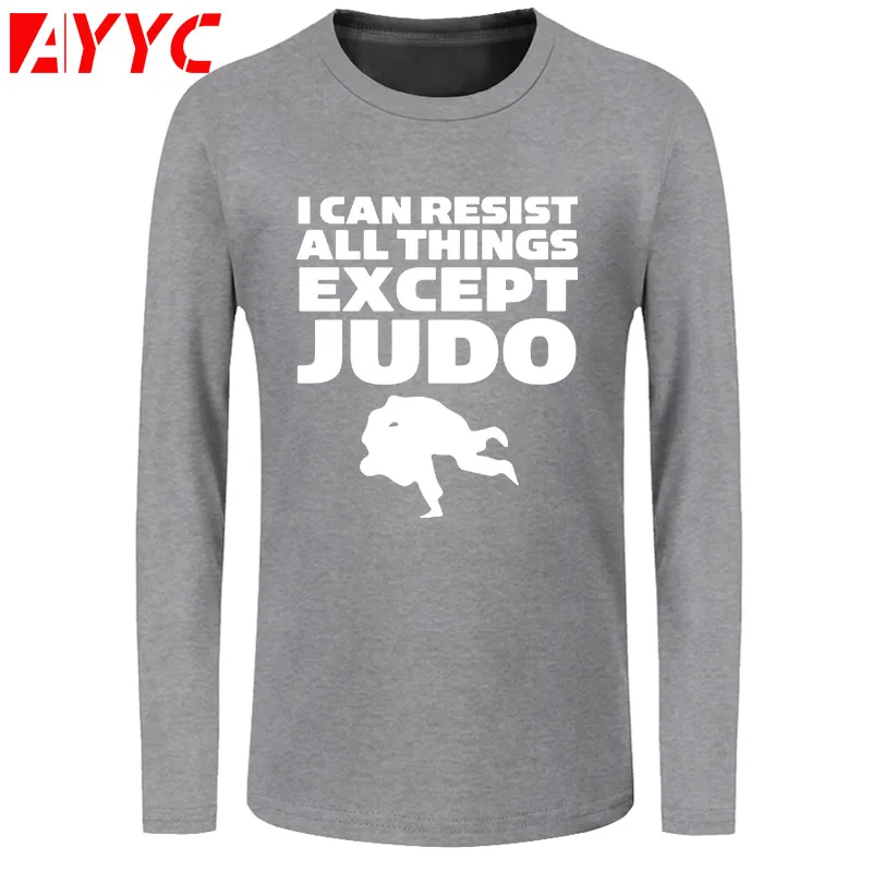 Футболка AYYC мужская с длинным рукавом крутая стильная тенниска принтом дзюдо