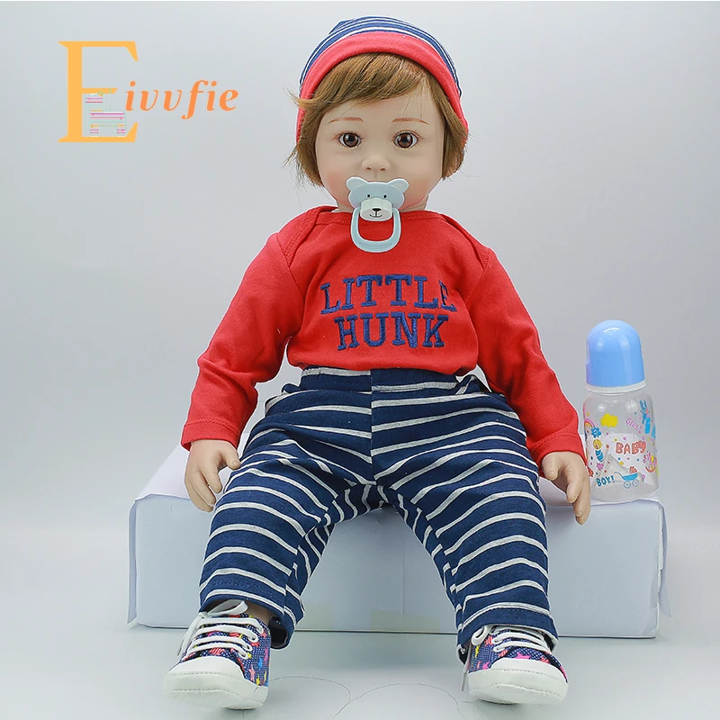 Кукла Reborn 22 ''силиконовая Реалистичная кукла bebe регенерация мальчик девочка