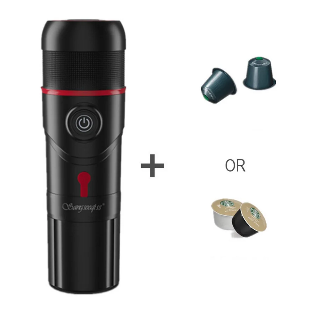 Портативная Автомобильная кофейная чашка с USB зарядкой кофемашина Капсульная