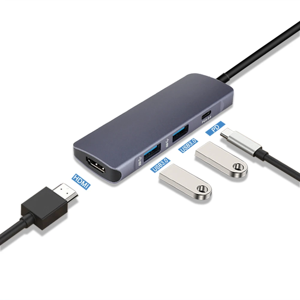 Usb-хаб type C к Usb3.0 HDMI type-C многопортовый Pd концентратор для Macbook Pro Аксессуары