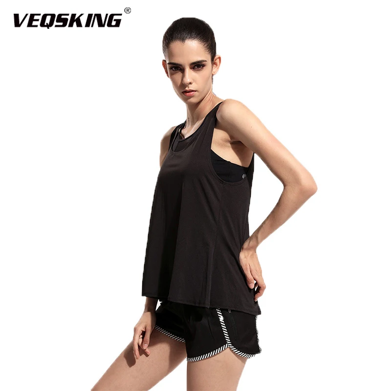 Быстросохнущие футболки для бега дышащий Женский спортивный жилет фитнес йога