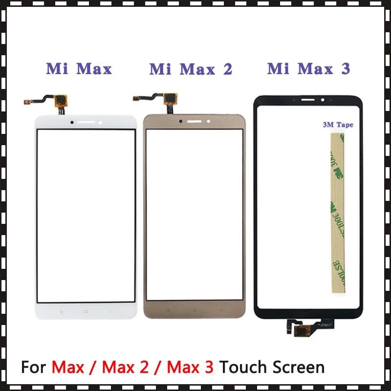 Высокое качество AAA дигитайзер сенсорного экрана для Xiaomi Mi Max / 2 3 Max1 Max2 Max3 внешнее