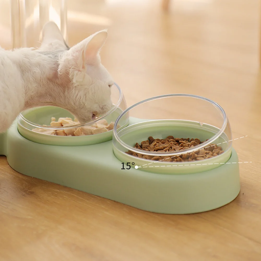 

Double Pet Drinking Raised Support Bowls Cat Dish Dog Feed Supplies To Automatic Water-feeding Accessories