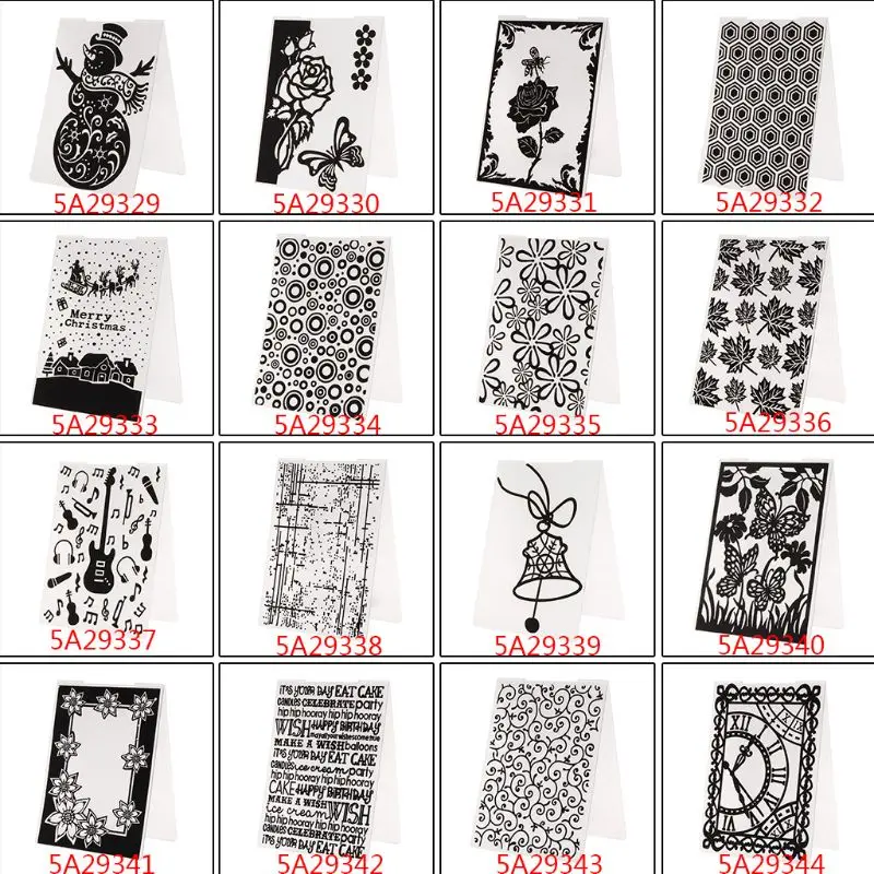 

Plastic Embossing Folder Template For DIY Scrapbook Photo Album Card Paper Craft Flower Vine