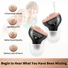 Усилитель звука слуховых аппаратов для пожилых людей, 4 канала, цифровые беспроводные портативные наушники для глухих людей, Прямая поставка