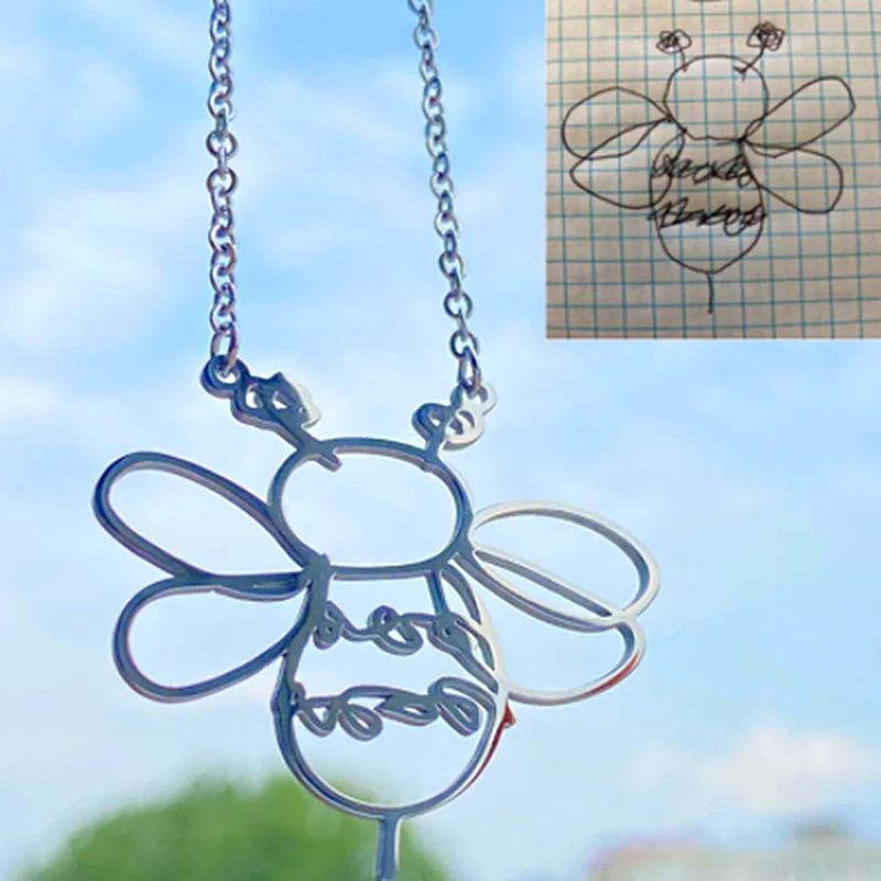 Заказное детское ожерелье для рисования брелки художественное произведение