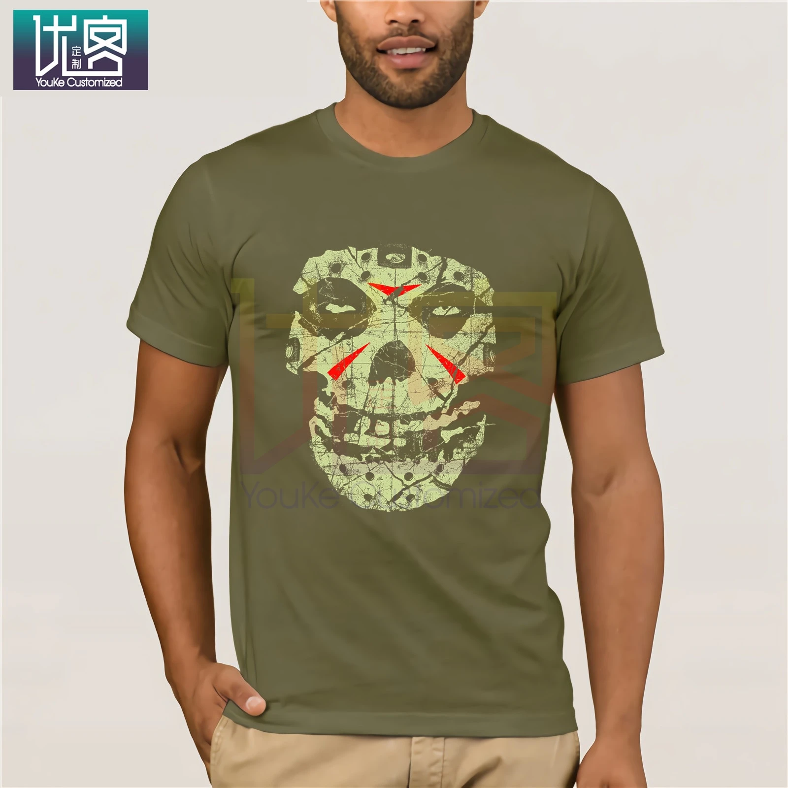 Футболка Misfits Crystal Lake Skull Magnet Приталенная футболка с надписью My Darling Revisited юмором