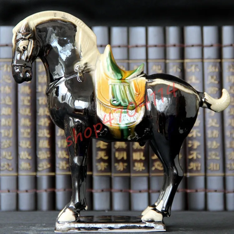 

Pure handmade, Ceramics Tang tri-coloured gallant horse ornaments, exquisite handicraft decorations