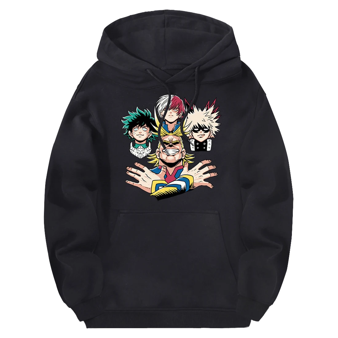 

Толстовка мужская с капюшоном и принтом «Моя геройская Академия»