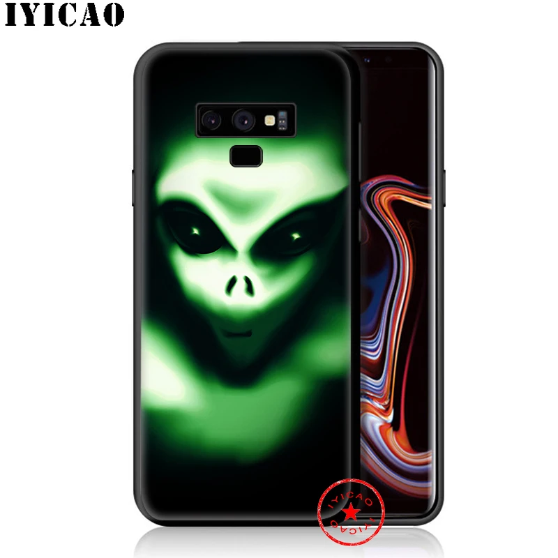 Забавный мягкий чехол IYICAO Alien для samsung Galaxy S10e S10 S9 S8 Plus S6 S7 Edge Note 10 9 8 TPU |
