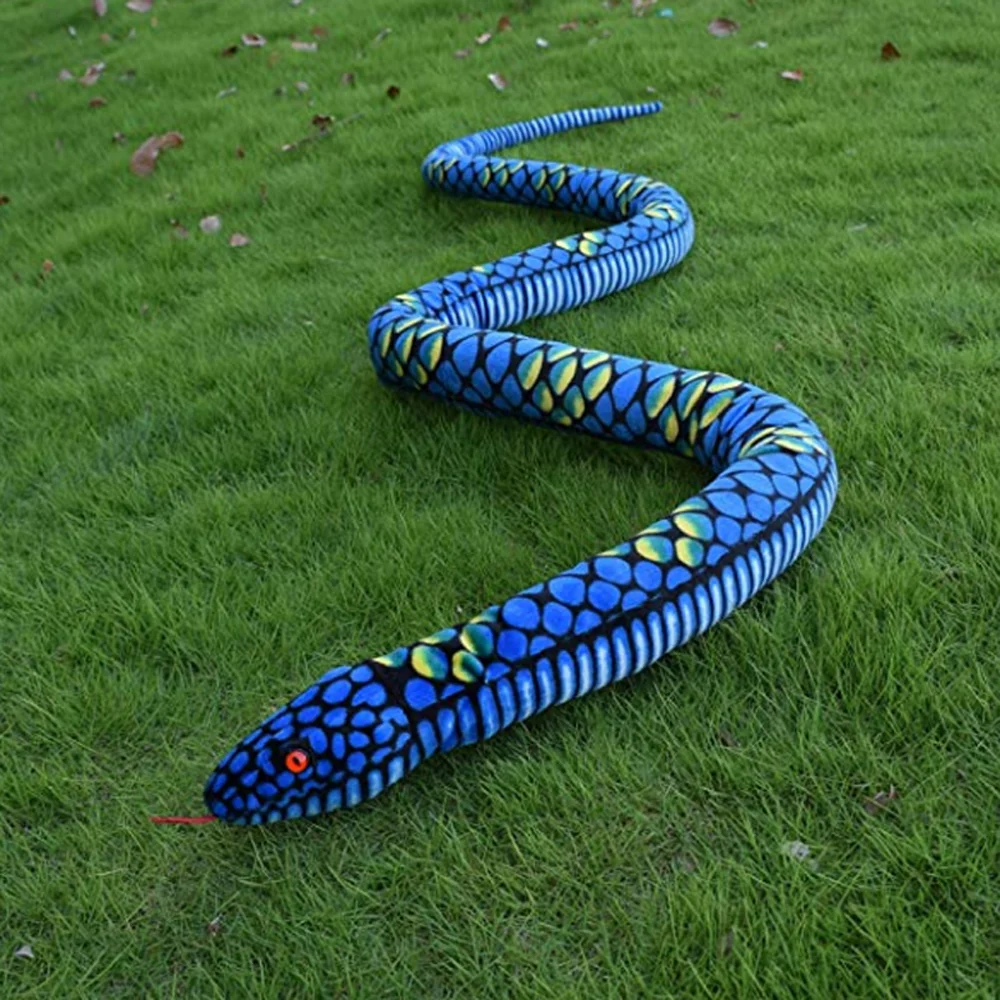 Реалистичный гигантский удав плюшевая змея мягкие Животные игрушки куклы