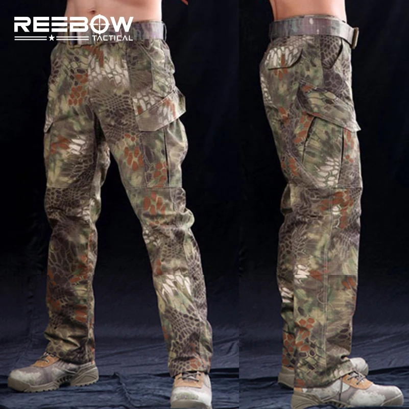 Тактические уличные охотничьи брюки REEBOW для страйкбола мужские камуфляжные