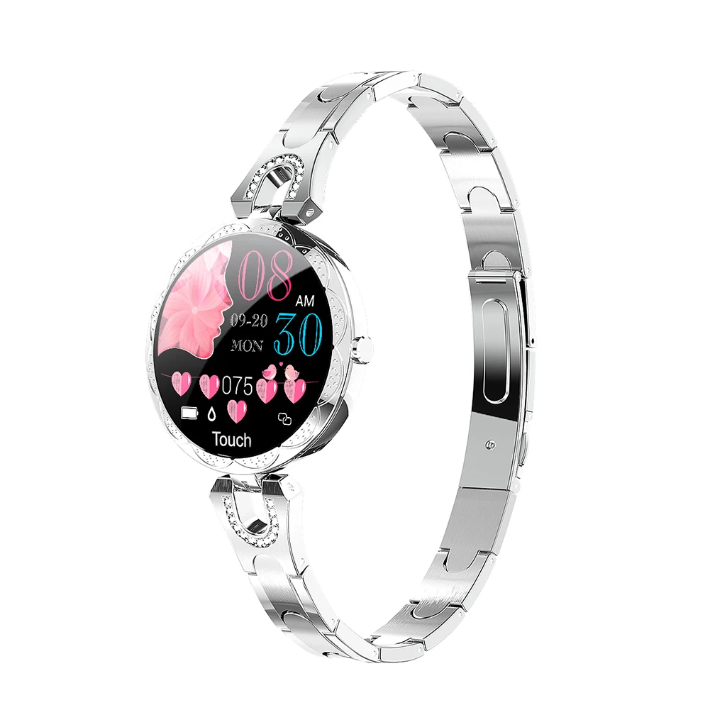 

AK15 Women Step Count Heart Rate Monitor Smart Watch Blood Pressure Luxury LCD Display Bluetooth 4.0 Waterproof Fitness Tracker