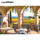 Алмазная живопись квадратнаякруглая дрель Арка садовый замок 5D алмазная живопись вышивка крестиком Мозаика Искусство TH013