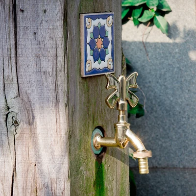 

Outdoor Decorativ Garden Faucet Animal Shape Bibcock Green/Antique Brass Tap For Washing Mop/Garden Watering Animal Faucet
