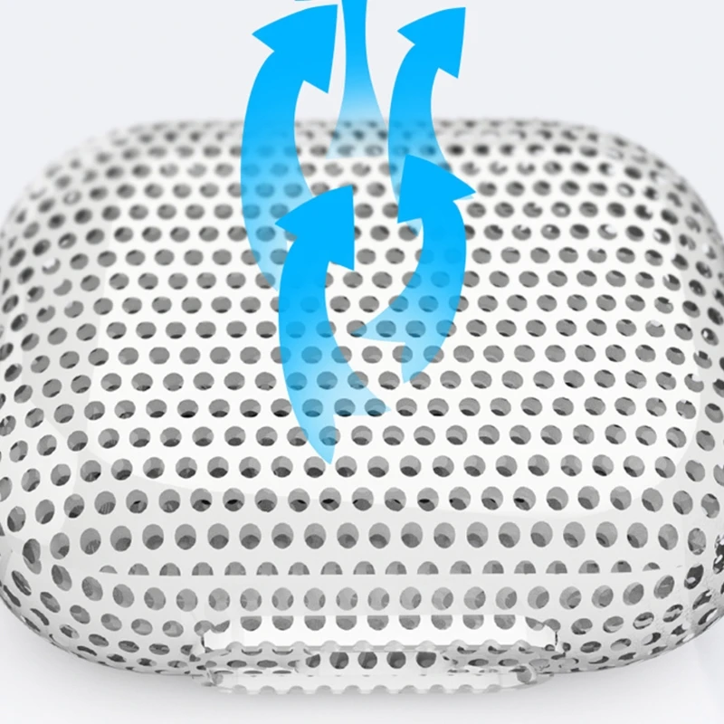 

67JA Protective Housings Case with Keychain, Transparent TPU Case Skin Cover for-Anker -Soundcore Liberty Air 2 Pro Case