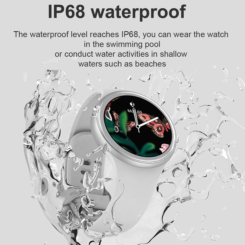 women smartwatch lemfo j2 diy watch face long battery life smart watch woman female menstrual cycle ip68 waterproof for women free global shipping