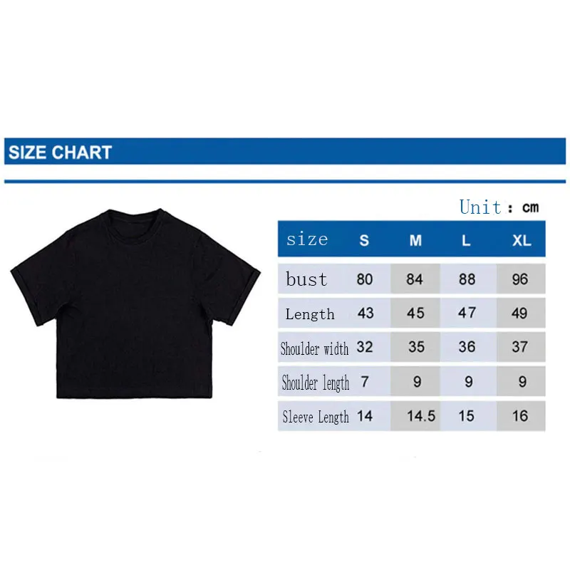 

Crop Tops T Shirts Your OWN Design Brand Logo/Picture Custom Tshirt for Men and women DIY T-shirt Oversized Tops Tee 36 Color