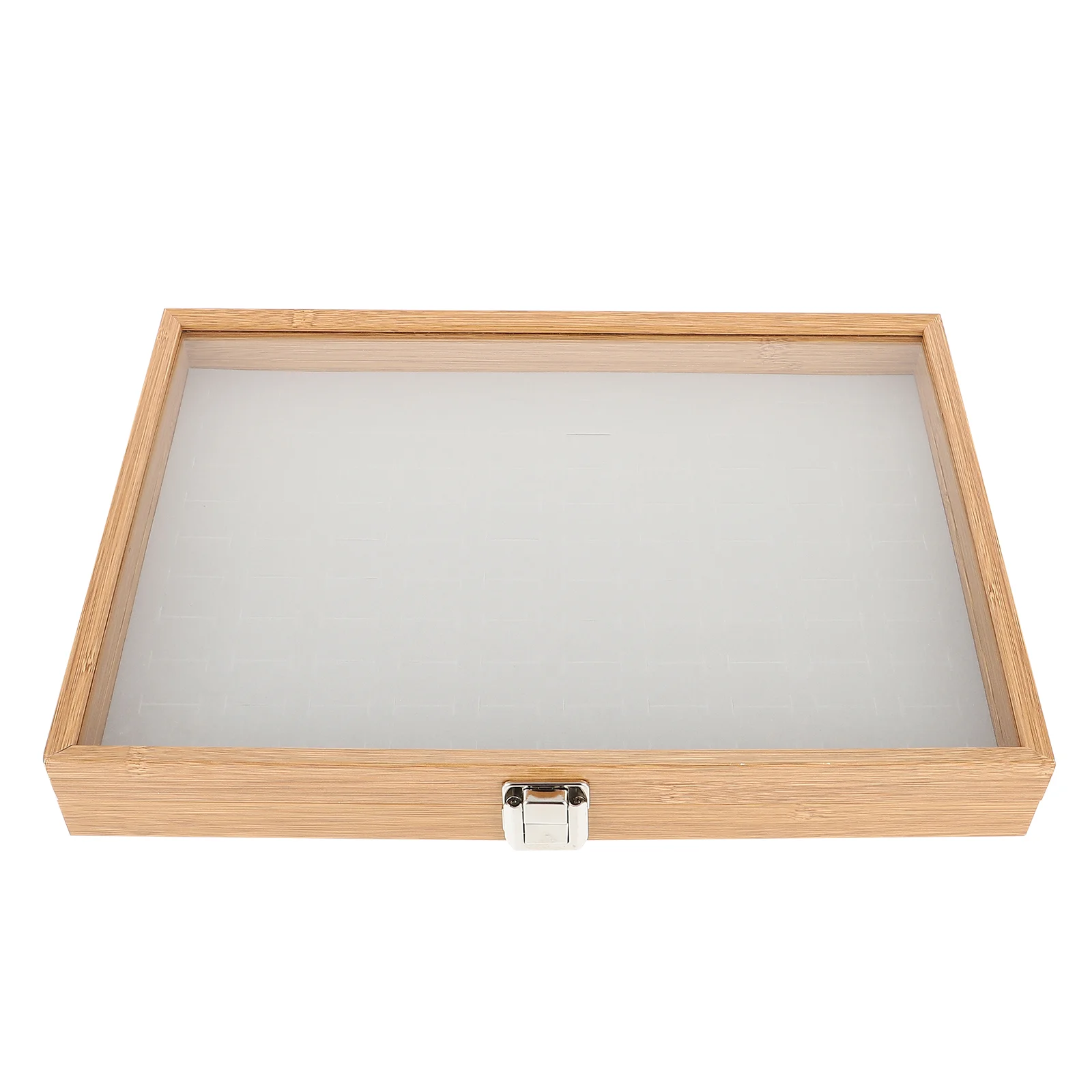 

1pc Practical Ring Storage Box Wood Jewelry Show Box Earring Display Box