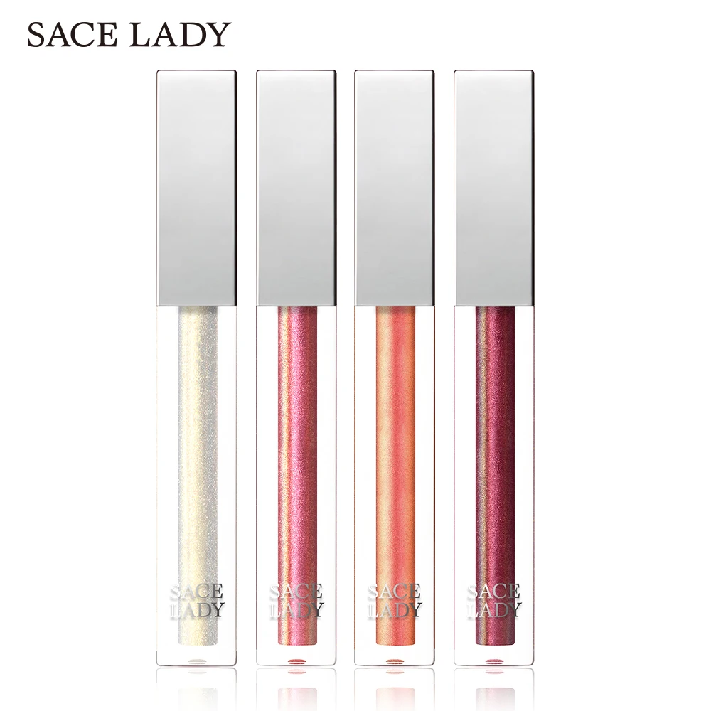 SACE LADY 3D зеркальный модный блеск для губ жидкая губная помада с увлажняющим