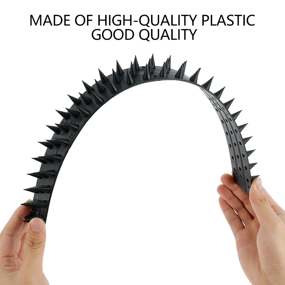 Picos de pared antiaves de 45x4,5 cm, valla de pl&aacute;stico antiaves, repelente de aves, seguridad de jard&iacute;n, Control de plagas, repele animales de gato-4