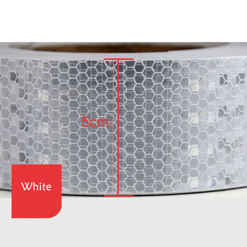 

100x5cm Car Reflective Tape Stickers Road Warning Strip-style Decoration Film Safe Motorcycle Baby Car Reflect Road Safety Tape