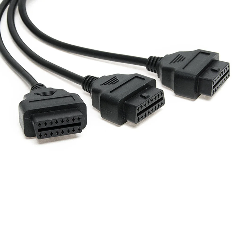 1 шт. черный OBD2 16Pin для DB9 OBDII Автомобильный адаптер Соединительный кабель