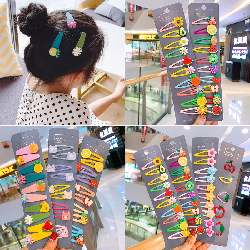 15/20pcs Baby Clip Hairpin Kids Headwear Children Cute Princess Fruit Barrette Accessories Hair Head Bows for Girls | Мать и ребенок