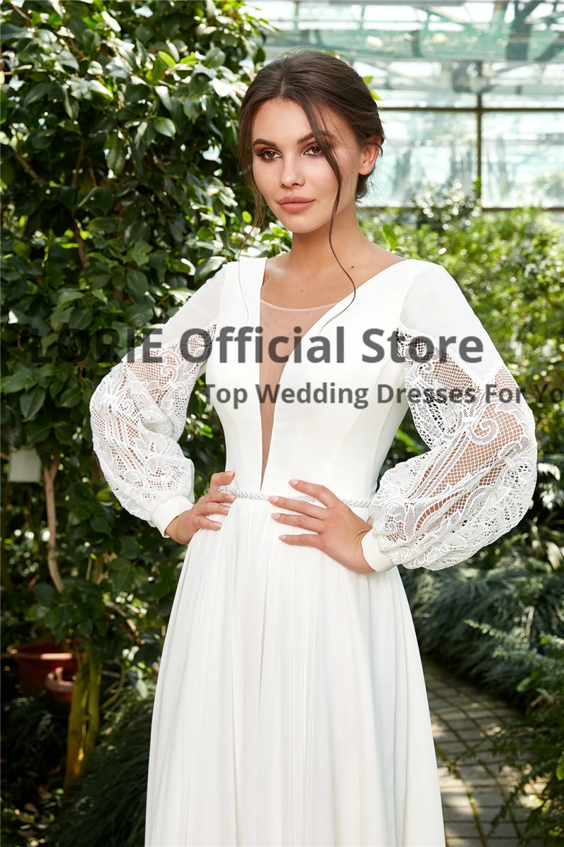 Свадебные платья LORIE цвета слоновой кости осень 2020 женское пляжное элегантное