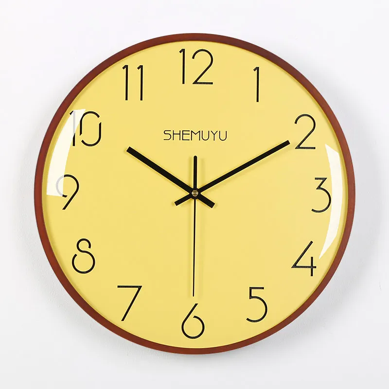 Креативные настенные часы тихие простые толстые в скандинавском стиле