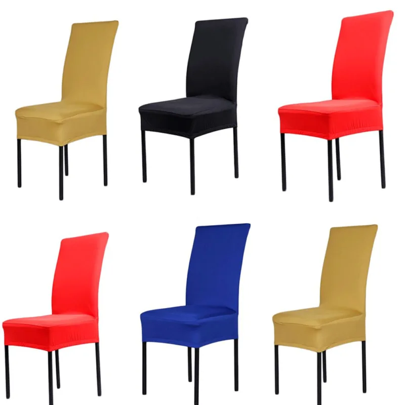 Съемный чехол для обеденного стула 5 цветов растягивающийся супер подходящий