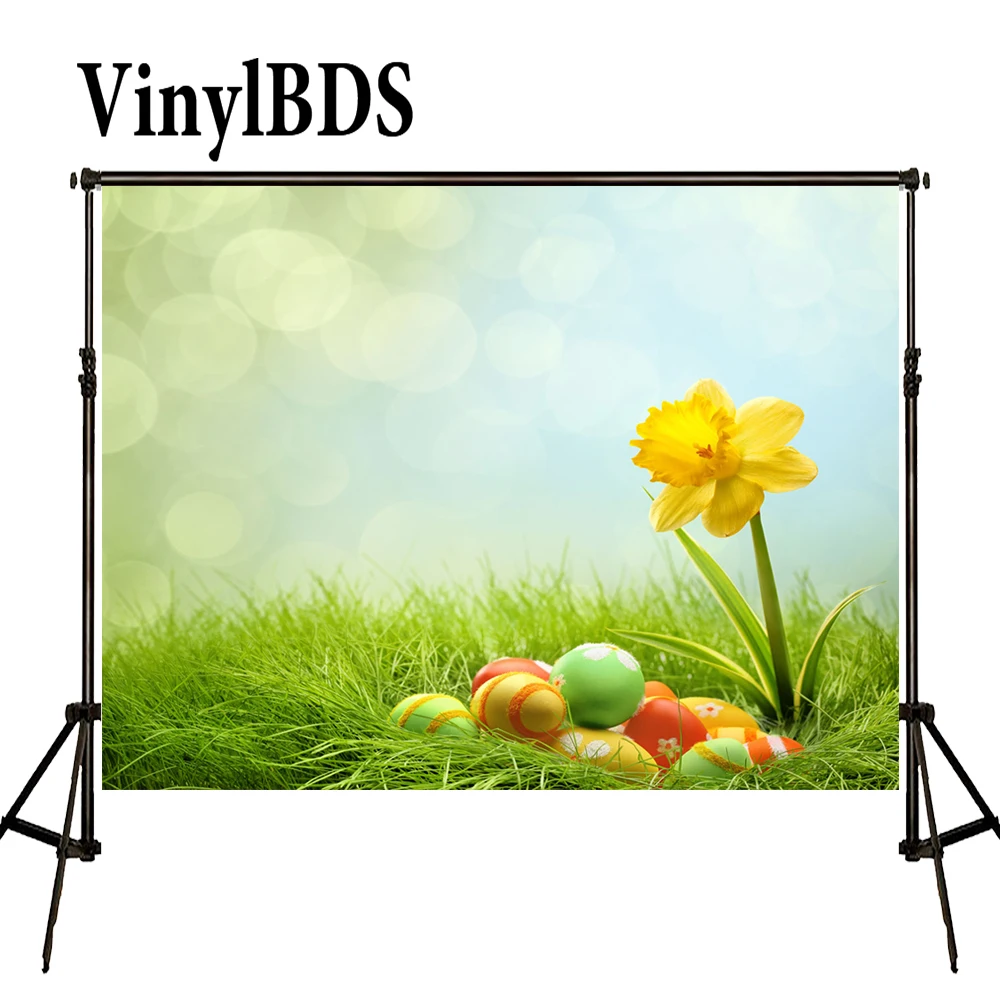 VinylBDS пасхальные фотообои яйца солнечная трава фотография Пасхальное
