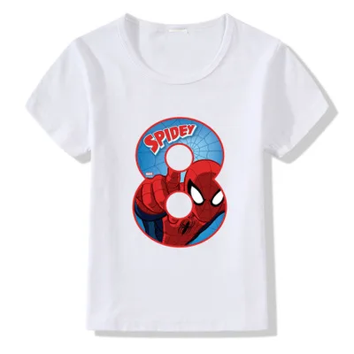 Детская футболка 2019 Новинка для мальчиков и девочек с днем рождения буквенным