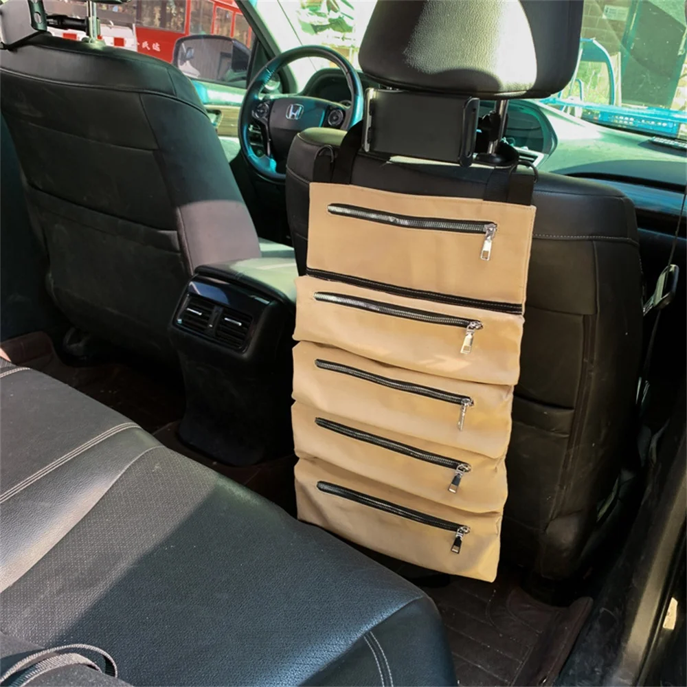 

Roll Tool Roll Multi-Purpose Tool Roll Up Bag Wrench Roll Pouch Hanging Tool Zipper Carrier Tote Storage Bag