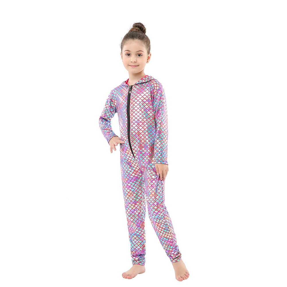 Комбинезон для девочек Радужный с единорогом на Возраст 4 12 лет| |