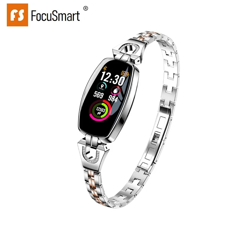FocusSmart H8 Для женщин умный Браслет крови Давление монитор сердечного ритма Фитнес