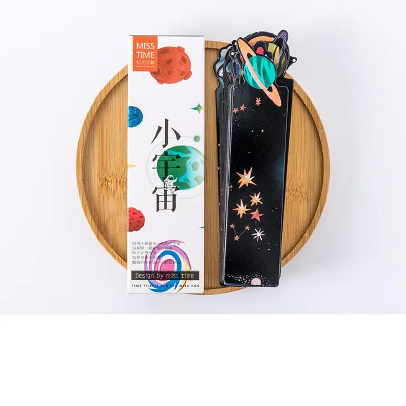 30 шт./компл. маленькая вселенная сообщения креативная форменная планета Закладка