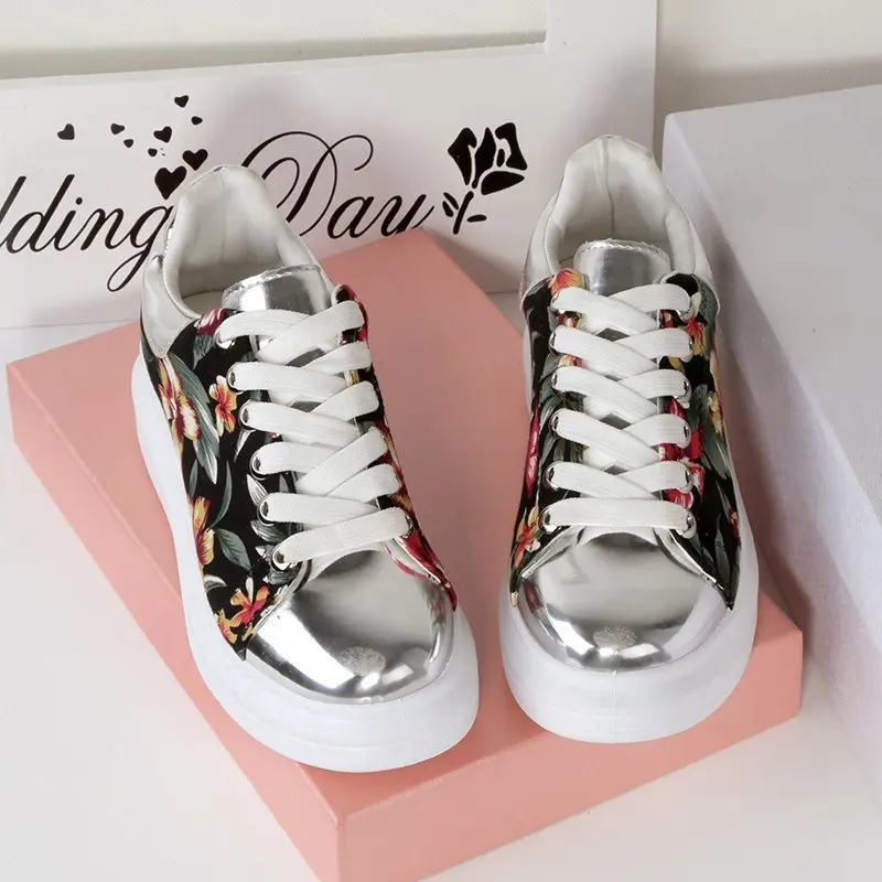 

2020 Women Sneakers autumn Outdoor Sports Shoes Multicolor Leisure Comfortable Lace Up Zapatos De Mujer Casual Shoes