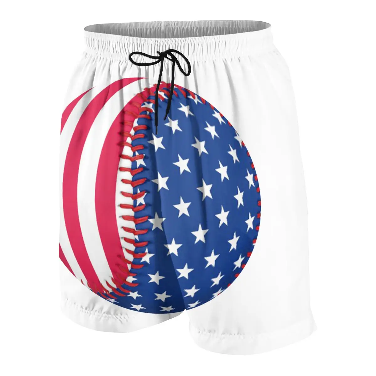 

Baseball American Flag Teenagers Comfortable Fashion Fitness Joggers Quick-dry Cool Short Sweatpants