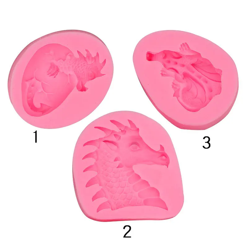 

Easter Dinosaurs Silicone Mold for DIY Chocolate Candy Cake Decoration Plaster Ornaments Fondant Mould Kitchenware Baking Tool