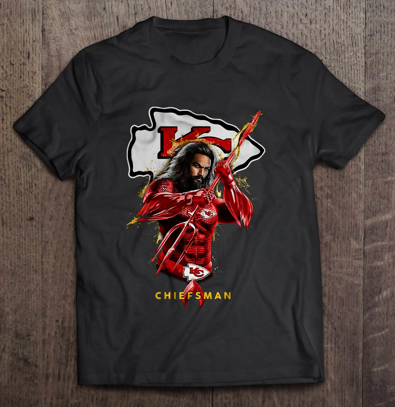 Chiefsman Kansas уличная Harajuku City 100% хлопок мужская футболка Chief Aquaman футболки | Мужская