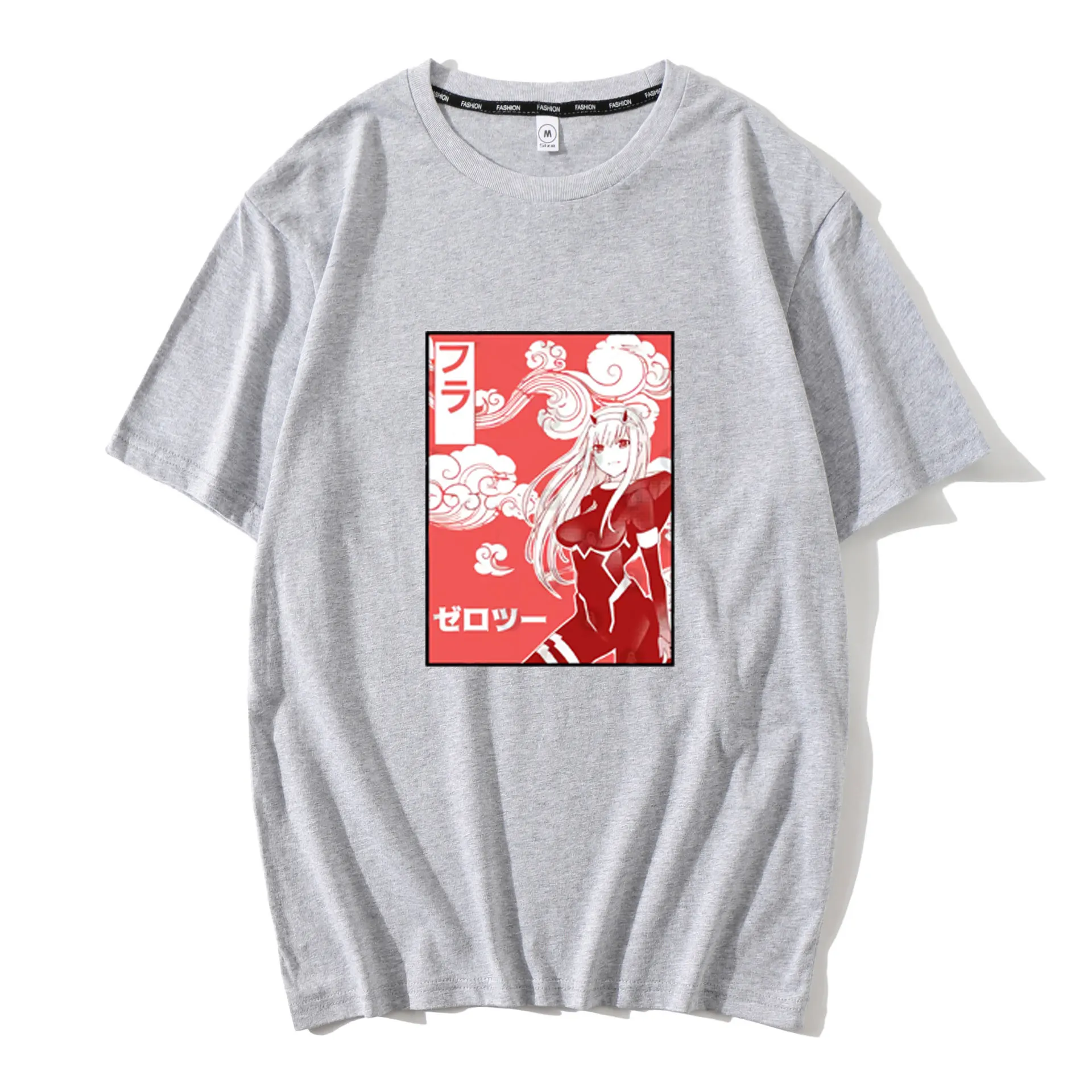 

Anime DARLING in the FRANXX HIRO T Shirt Zero Two Code 002 Print women T-shirts girl T shirt Korea popular Top Streetwear Tees