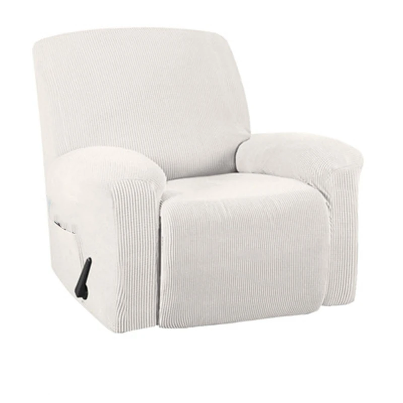 

MLGB Recliner Stretch Sofa Cover Charcoal Gray Thickened Fleece Recliner Protection Pad Non-Slip Furniture Cover