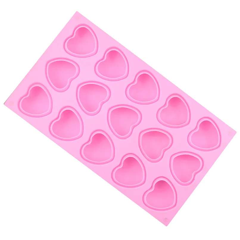 15 полости любовь силиконовая форма для пирога мусса торта и печенья льда