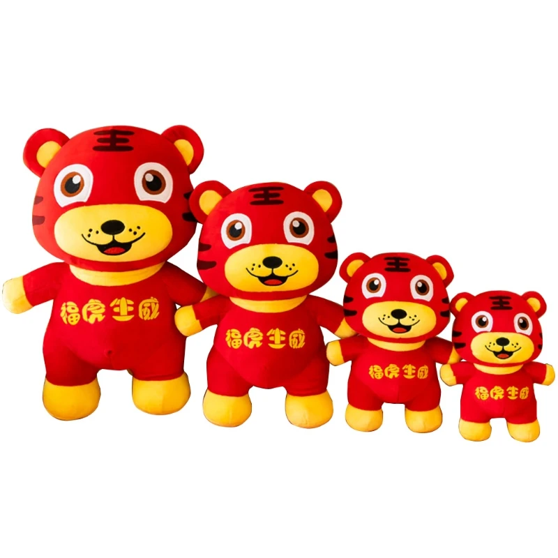 

Плюшевая мягкая подушка для сна, плюшевая тигр, полипропиленовая хлопковая наполненная комфортная кукла, новинка, подарок, украшение кушет...